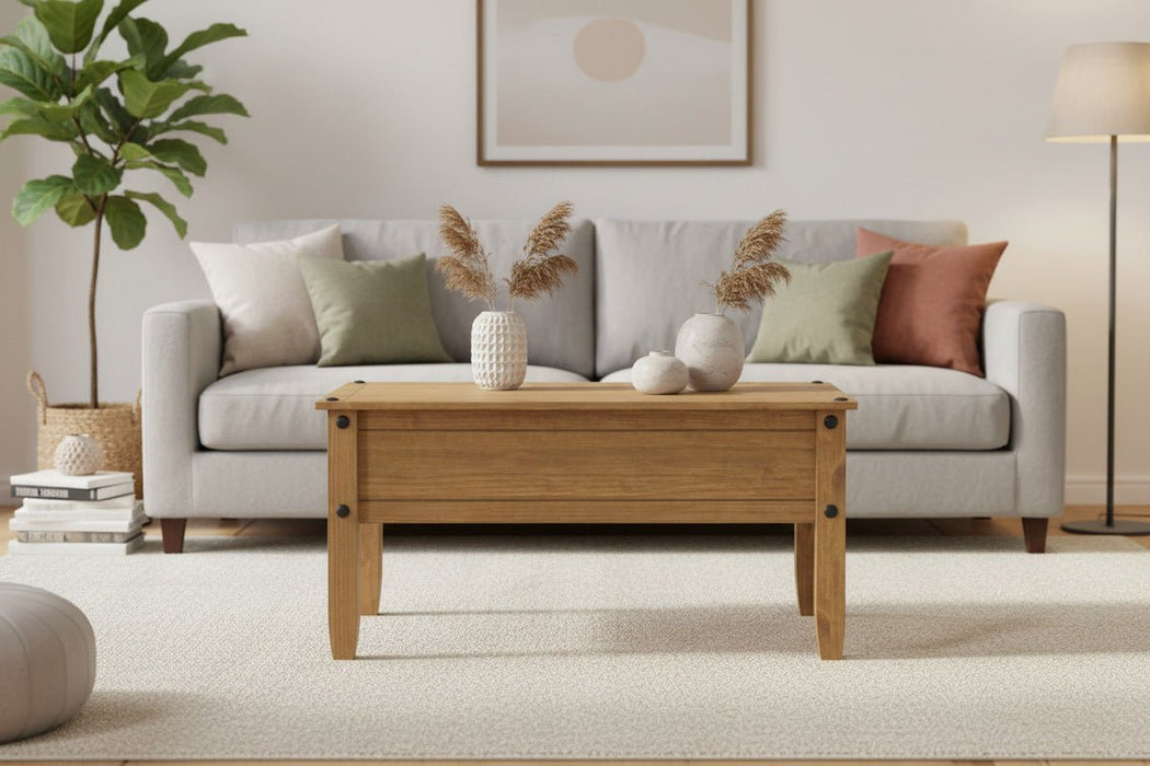 Corona Coffee Table - Pine - Luminex FurnitureCoffee TableCR902