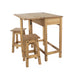 Corona Dining Set - Drop Leaf Table & 2 Stools - Pine - LuminexFurnitureDining SetCRTBSET4