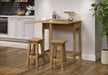 Corona Dining Set - Drop Leaf Table & 2 Stools - Pine - Luminex FurnitureDining SetCRTBSET4