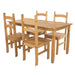 Corona Dining Table & Chair Set - Antique Waxed Pine - LuminexFurnitureDining SetCRTBSET2