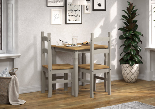 Corona Dining Table & Chair Set - Grey Wax - LuminexFurnitureDining SetCRGTBSET1