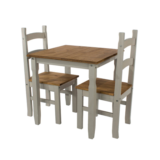 Corona Dining Table & Chair Set - Grey Wax - LuminexFurnitureDining SetCRGTBSET1