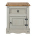 Corona Grey Bedside Table 1 Door, Drawer Cabinet - LuminexFurnitureBedside TableCRG510