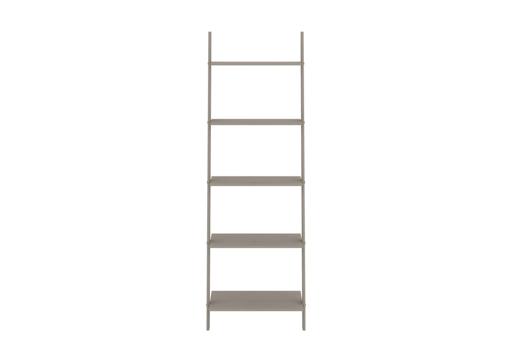 Corona Grey Bookcase Wax Ladder Design Shelf Unit - LuminexFurnitureBookcaseCRG954