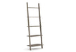 Corona Grey Bookcase Wax Ladder Design Shelf Unit - LuminexFurnitureBookcaseCRG954