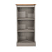 Corona Grey Bookcase Wax Low Narrow - LuminexFurnitureBookcaseCRG948