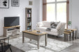 Corona Grey Bookcase Wax Tall Narrow Bookcases - LuminexFurnitureBookcaseCRG946