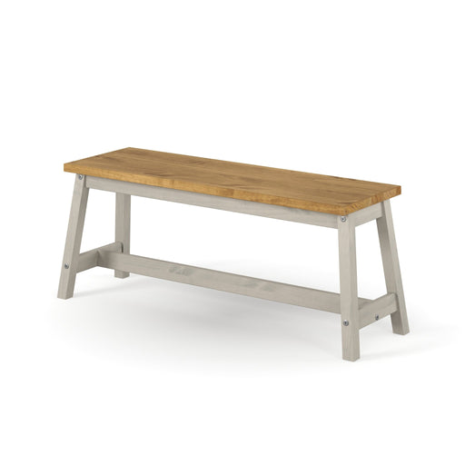 Corona Grey Dining Bench Live Edge Large - LuminexFurnitureBench SeatCRG206