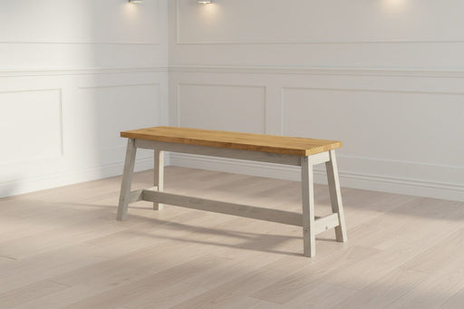 Corona Grey Dining Bench Live Edge Large - Luminex FurnitureBench SeatCRG206