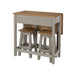 Corona Grey Dining Set Drop Leaf Table & 2 Stools - LuminexFurnitureDining SetCRGTBSET4