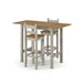 Corona Grey Dining Set High Bar Drop Leaf Table & 2 Chairs - LuminexFurnitureDining SetCRGTBSET12