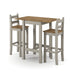 Corona Grey Dining Set High Drop Leaf Table & 2 Chairs - LuminexFurnitureDining SetCRGTBSET11