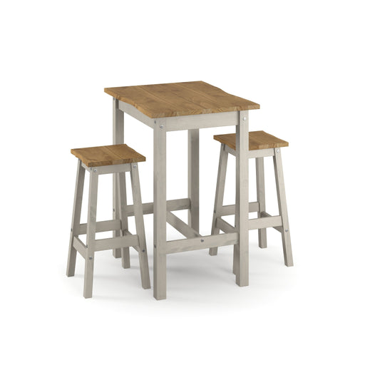 Corona Grey Dining Set - High Table & 2 Stools - LuminexFurnitureDining SetCRGTBSET21