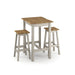 Corona Grey Dining Set - High Table & 2 Stools - LuminexFurnitureDining SetCRGTBSET21