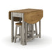 Corona Grey Dining Set - Oval Drop Leaf Table & 2 Stools - LuminexFurnitureDining SetCRGTBSET5