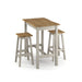 Corona Grey Dining Set Rectangular High Breakfast - LuminexFurnitureDining SetCRGTBSET22