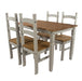 Corona Grey Dining Set Rectangular Table & 4 Chair - LuminexFurnitureDining SetCRGTBSET2
