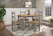 Corona Grey Dining Set Rectangular Table & 4 Chair - LuminexFurnitureDining SetCRGTBSET2