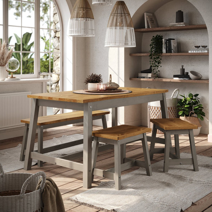 Corona Grey Dining Table Live Edge Large - LuminexFurnitureDining TableCRGTB200