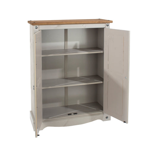 Corona Grey Sideboard 2 Door Cupboard Unit - LuminexFurnitureSideboardCRG922