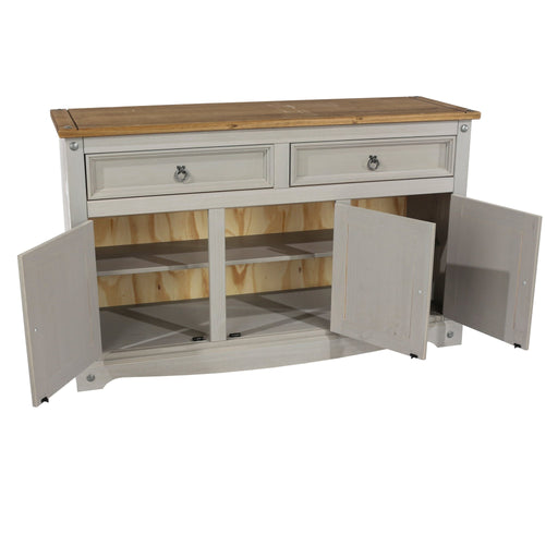 Corona Grey Sideboard Medium Wax - LuminexFurnitureSideboardCRG916