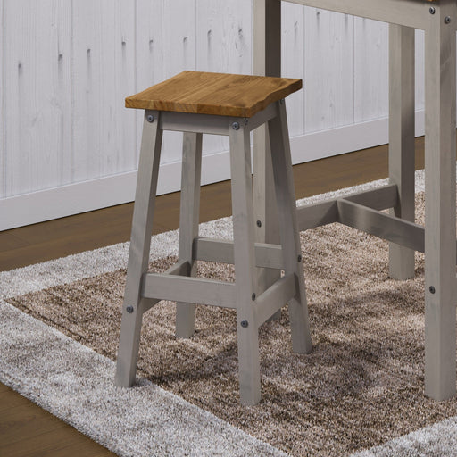 Corona High Breakfast Stools (pair) - Grey - LuminexFurnitureStoolCRG205