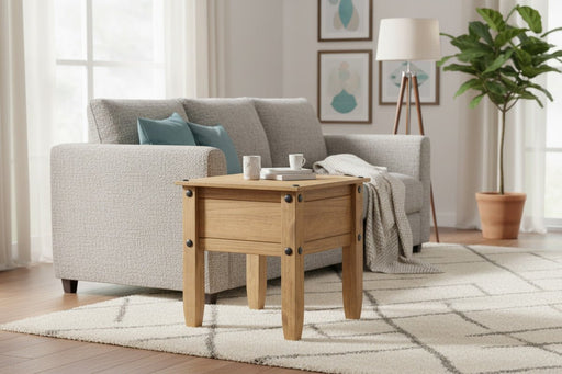 Corona Lamp Table - Pine - Luminex FurnitureLamp TableCR906