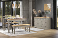 Corona Large Bench Grey - Solid Pine - LuminexFurnitureBench SeatCRG109