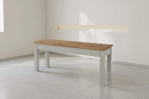 Corona Large Bench Grey - Solid Pine - Luminex FurnitureBench SeatCRG109