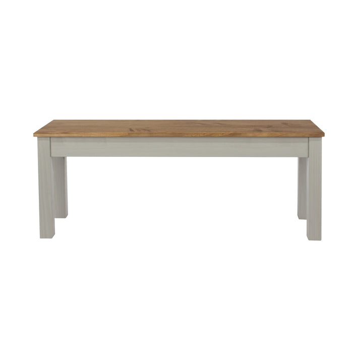 Corona Large Bench Grey - Solid Pine - LuminexFurnitureBench SeatCRG109