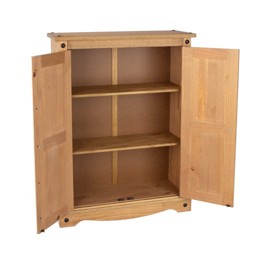 Corona Sideboard 2 Door Cupboard Unit Antique Waxed Pine - LuminexFurnitureSideboardCR922