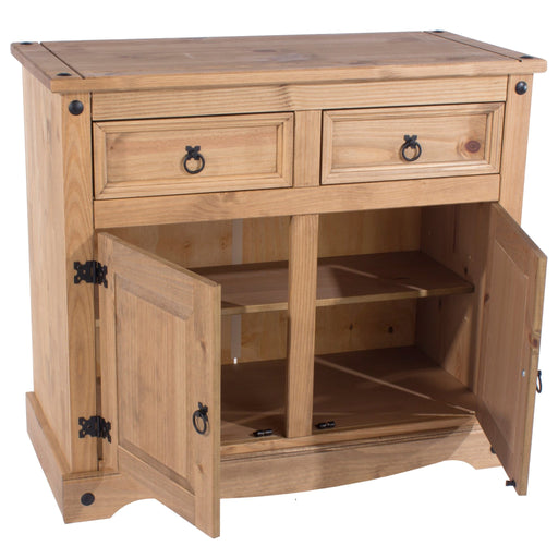Corona Sideboard Small Antique Waxed Pine - LuminexFurnitureSideboardCR915