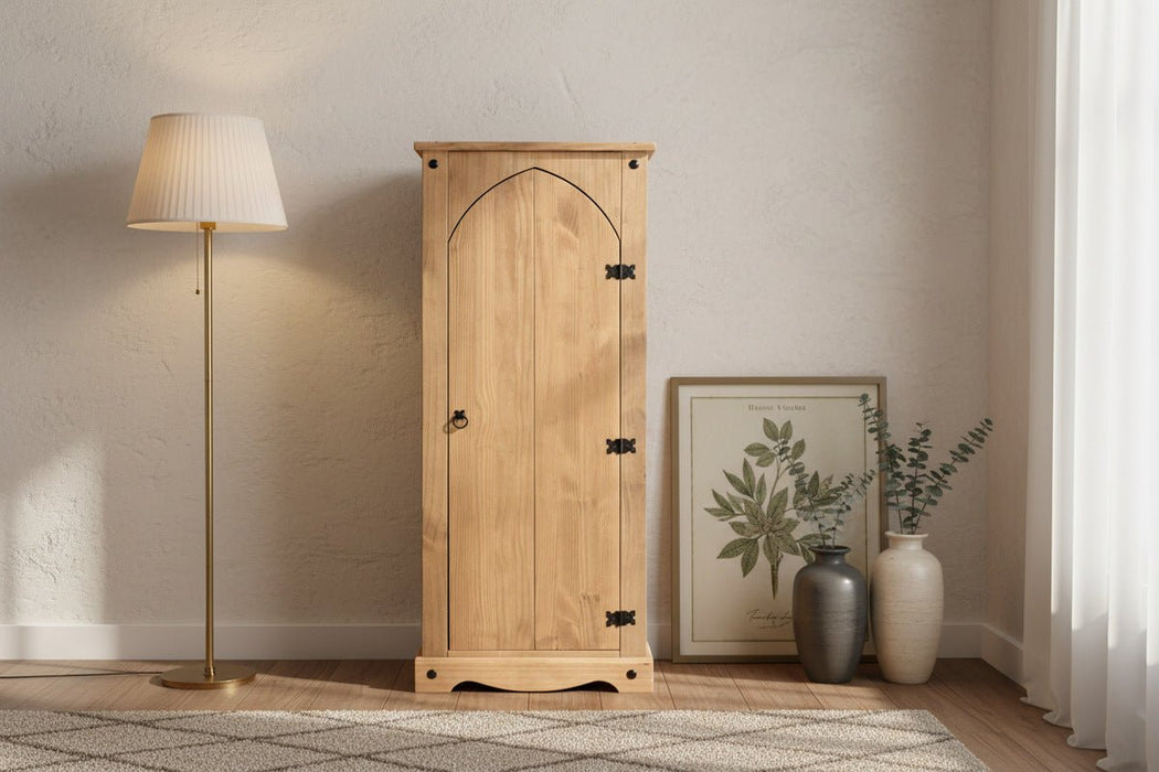 Corona Sideboard Vestry Cupboard Antique Waxed Pine - Luminex FurnitureSideboardCR905