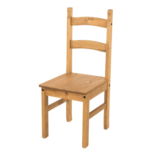 Corona Solid Pine Chairs (pair) Antique Waxed Nan - LuminexFurnitureChairsCR105