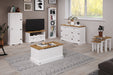 Corona White Bookcase Wax Tall - LuminexFurnitureBookcaseCRW713