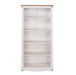 Corona White Bookcase Wax Tall - LuminexFurnitureBookcaseCRW713