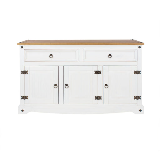 Corona White Sideboard Medium Wax - LuminexFurnitureSideboardCRW716