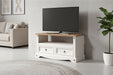 Corona White TV Unit Wax - Luminex FurnitureTV UnitCRW710