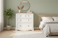 Corona White Wax 2+2 Drawer Chest of Drawers - Luminex FurnitureChest of DrawersCRW112