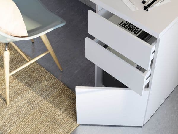 Cortesi Arctic White Home Office Desk - Luminex FurnitureDesk3290