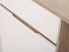 Cortina Oak & White Gloss Office Desk - Luminex FurnitureDesk3037