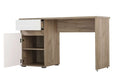 Cortina Oak & White Gloss Office Desk - Luminex FurnitureDesk3037