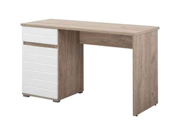 Cortina Oak & White Gloss Office Desk - Luminex FurnitureDesk3037