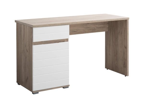 Cortina Oak & White Gloss Office Desk - Luminex FurnitureDesk3037