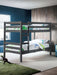Cosmo Bunk Bed Anthracite – Solid Pine Kids’ Bunk - Luminex FurnitureBunk BedCAM605