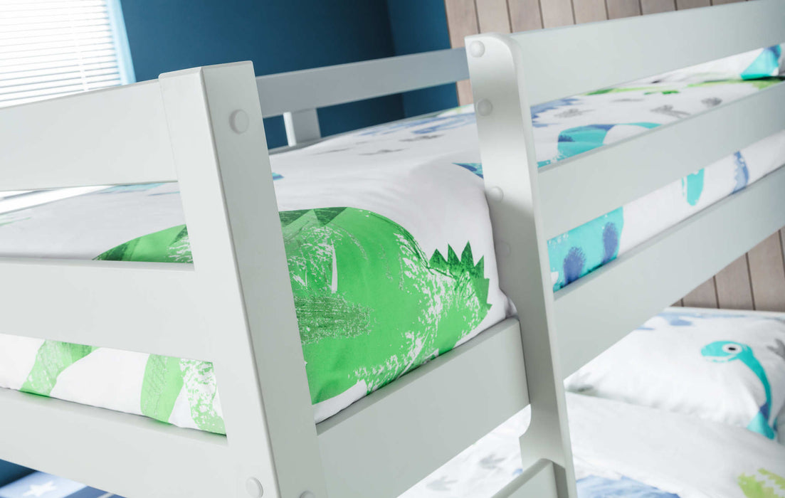Cosmo Bunk Bed Dove Grey – Solid Pine Kids’ Bunk - Luminex FurnitureBunk BedCAM501