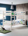 Cosmo Bunk Bed Surf White – Solid Pine Kids’ Bunk - Luminex FurnitureBunk BedCAM601