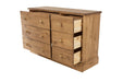 Cotswold 3+3 Drawer Wide Chest – Antique Waxed Pine - LuminexFurnitureChest of drawersCT133