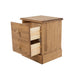 Cotswold Bedside Table 2 Drawer Cabinet Antique Waxed Pine - LuminexFurnitureBedside TableCT110