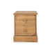 Cotswold Bedside Table 2 Drawer Cabinet Antique Waxed Pine - LuminexFurnitureBedside TableCT110